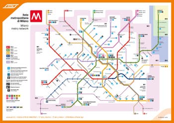 Map of Milan Metro Lines