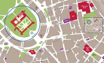 Location map of the Castello Sforzesco Museum in Milan