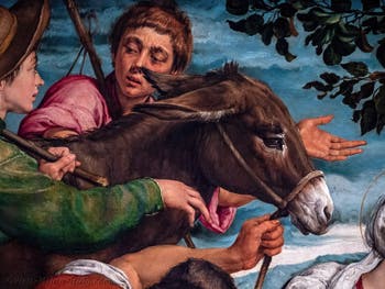 Jacopo Bassano, The Rest on the Flight into Egypt, Ambrosiana Gallery Pinacoteca Library in Milan in Italy
