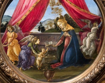 Botticelli, The Madonna or Virgin of the Pavilion, at Ambrosiana Gallery Pinacoteca in Milan Italy