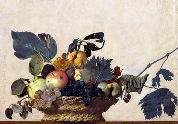 Caravaggio, Basket of Fruit, at Ambrosiana Gallery in Milan Italy