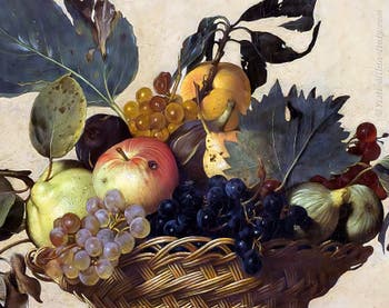 Caravaggio, Basket of Fruit, at Ambrosiana Gallery in Milan Italy