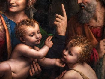 Bernardino Luini, The Holy Family with Saint Anne and Saint John, at the Pinacoteca Ambrosiana in Milan