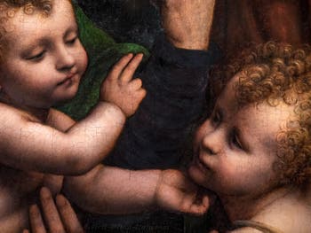 Bernardino Luini, The Holy Family with Saint Anne and Saint John, at the Pinacoteca Ambrosiana in Milan