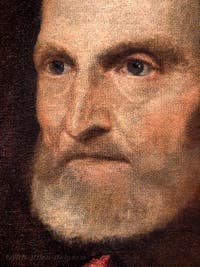 Titian, Man in Armour, at Ambrosiana Gallery Pinacoteca in Milan Italy