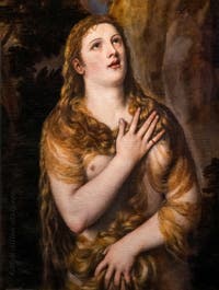 Titian, Saint Mary Magdalene, at Ambrosiana Gallery Pinacoteca in Milan Italy