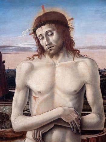 Giovanni Bellini, Pietà Imago Pietatis Man of Sorrows, Poldi Pezzoli Museum in Milan in Italy