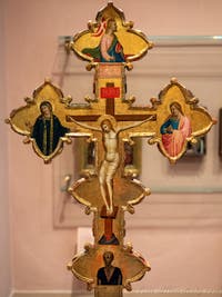 Bernardo Daddi, Processional Cross, Poldi Pezzoli Museum in Milan in Italy