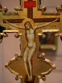 Bernardo Daddi, Processional Cross, Poldi Pezzoli Museum in Milan in Italy