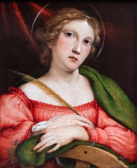 Lorenzo Lotto, Saint Catherine of Alexandria, Poldi Pezzoli Museum in Milan in Italy