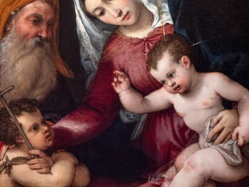 Lorenzo Lotto, The Virgin and Child with Saint John the Baptist and Saint Zachariah,  Poldi Pezzoli Museum in Milan in Italy