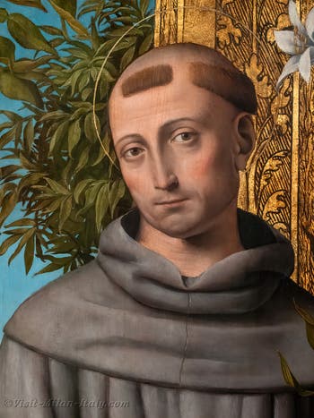 Bernardino Luini, Saint Anthony of Padua, Poldi Pezzoli Museum in Milan in Italy