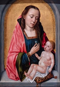 Hans Memling, The Virgin and Child, Poldi Pezzoli Museum in Milan in Italy