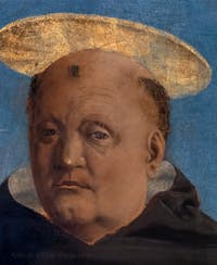 Piero della Francesca, Saint Nicolas of Tolentino, Poldi Pezzoli Museum in Milan in Italy