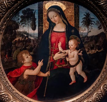 Pinturicchio, The Virgin and Child with Saint John the Baptist, Poldi Pezzoli Museum in Milan in Italy