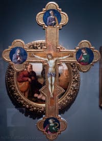 Raphael, Cross of Procession with Franciscan Saints, Poldi Pezzoli Museum in Milan in Italy