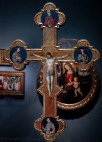 Raphael, Cross of Procession with Franciscan Saints, Poldi Pezzoli Museum in Milan in Italy