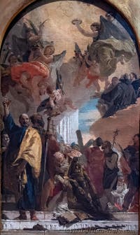 Giovanni Battista Tiepolo, Glory of all Saints, Poldi Pezzoli Museum in Milan in Italy