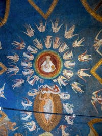 Frescoes in the Ducal Chapel of the Sforza Castle in Milan “Annunciation, the Risen Christ”