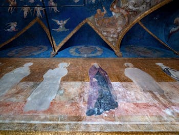 Frescoes in the Ducal Chapel of the Sforza Castle in Milan “Annunciation, the Risen Christ”