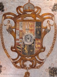 Frescoes from the church of San Giovanni in Conca in Castello Sforzesco Museum in Milan in Italy